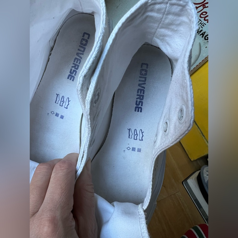 Converse All Star White High-Tops - Picture 15 of 16